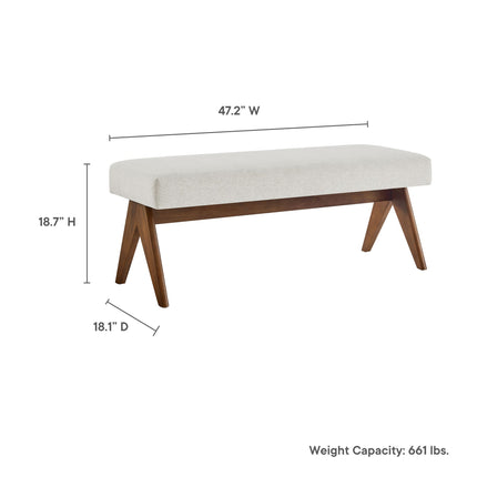 Modway EEI-7112 Lyra 47" Fabric Upholstered Bench Modway
