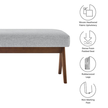 Modway EEI-7112 Lyra 47" Fabric Upholstered Bench Modway