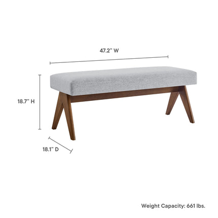 Modway EEI-7112 Lyra 47" Fabric Upholstered Bench Modway