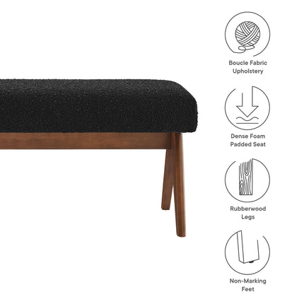 Modway EEI-7113 Lyra 47" Boucle Upholstered Bench Modway
