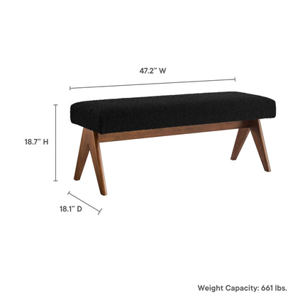 Modway EEI-7113 Lyra 47" Boucle Upholstered Bench Modway