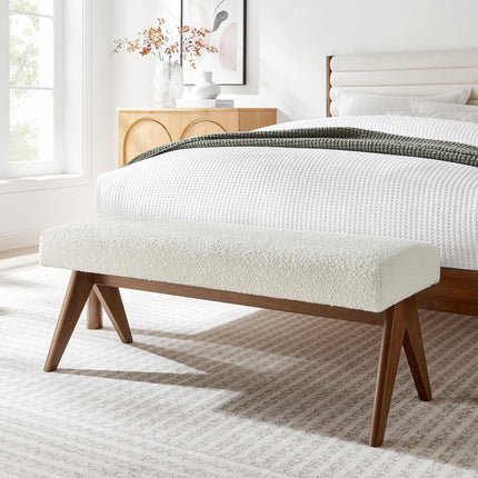 Modway EEI-7113 Lyra 47" Boucle Upholstered Bench Modway