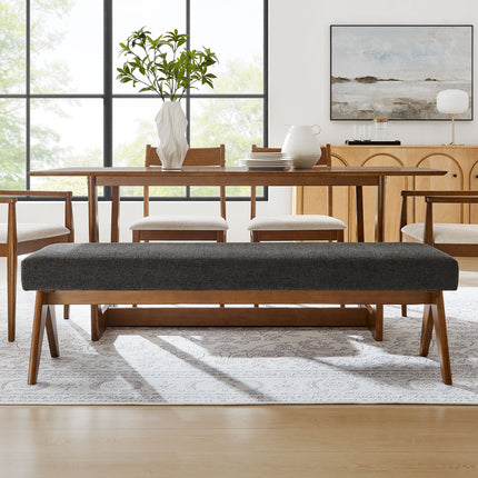 Modway EEI-7114 Lyra 63" Fabric Upholstered Bench Modway