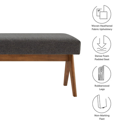 Modway EEI-7114 Lyra 63" Fabric Upholstered Bench Modway