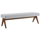 Light Gray / Fabric Upholstered