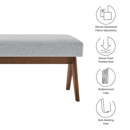 Modway EEI-7114 Lyra 63" Fabric Upholstered Bench Modway