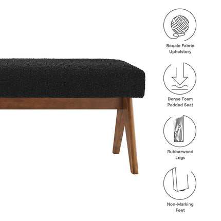 Modway EEI-7115 Lyra 63" Boucle Upholstered Bench Modway