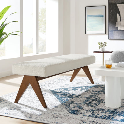 Modway EEI-7115 Lyra 63" Boucle Upholstered Bench Modway