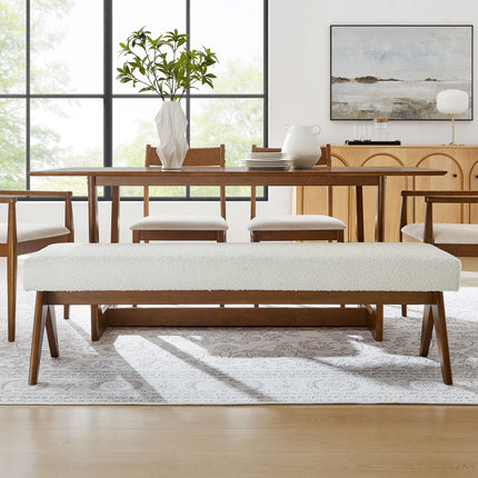 Modway EEI-7115 Lyra 63" Boucle Upholstered Bench Modway
