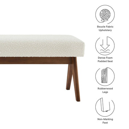 Modway EEI-7115 Lyra 63" Boucle Upholstered Bench Modway