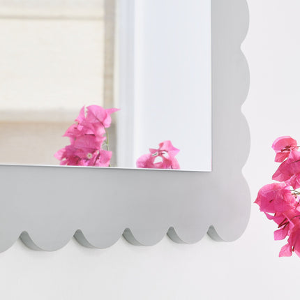 Modway EEI-7116 Emmeline Scalloped Rectangle Wall Mirror Modway