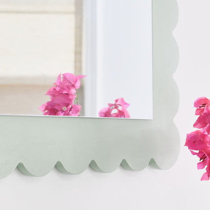 Modway EEI-7116 Emmeline Scalloped Rectangle Wall Mirror Modway