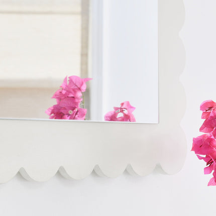 Modway EEI-7116 Emmeline Scalloped Rectangle Wall Mirror Modway