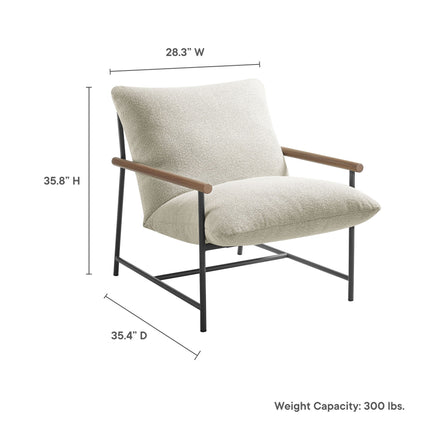 Modway EEI-7118 Raya Outdoor Patio Boucle Sling Lounge Chair Modway