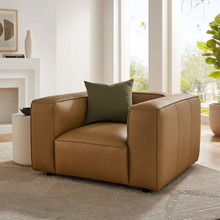 Modway EEI-7120 Auren Upholstered Vegan Leather Modular Armchair Modway