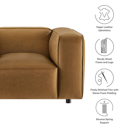 Modway EEI-7120 Auren Upholstered Vegan Leather Modular Armchair Modway