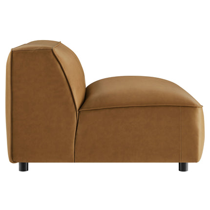 Modway EEI-7121 Auren Upholstered Vegan Leather Modular Armless Chair Modway