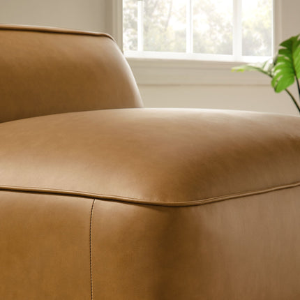 Modway EEI-7121 Auren Upholstered Vegan Leather Modular Armless Chair Modway