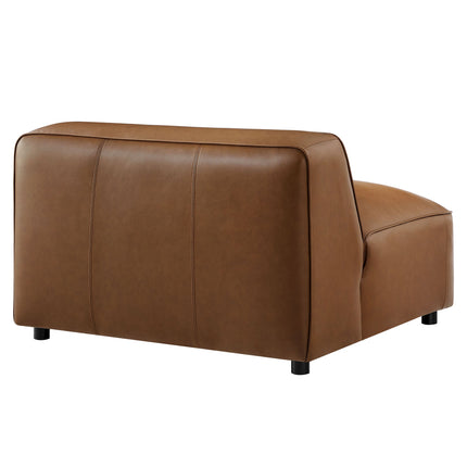 Modway EEI-7121 Auren Upholstered Vegan Leather Modular Armless Chair Modway