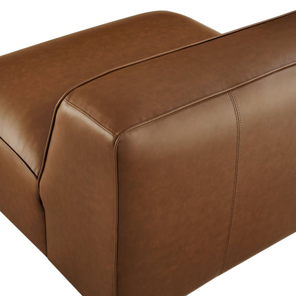 Modway EEI-7121 Auren Upholstered Vegan Leather Modular Armless Chair Modway