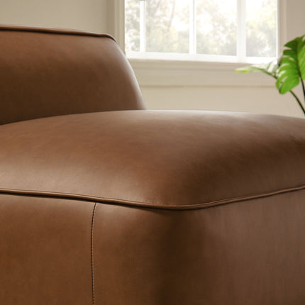 Modway EEI-7121 Auren Upholstered Vegan Leather Modular Armless Chair Modway