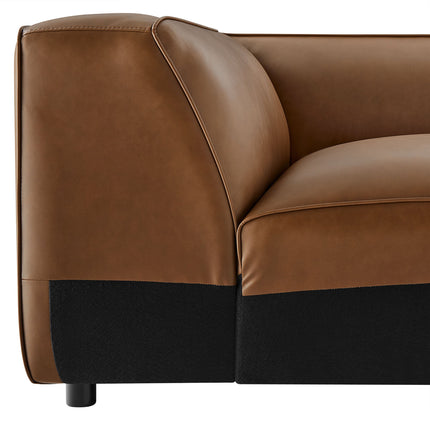 Modway EEI-7123 Auren Upholstered Vegan Leather Modular Corner Chair Modway
