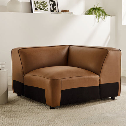Modway EEI-7123 Auren Upholstered Vegan Leather Modular Corner Chair Modway