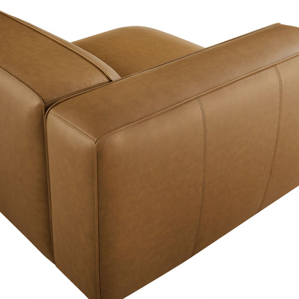Modway EEI-7124 Auren Upholstered Vegan Leather Modular Left Armchair Modway