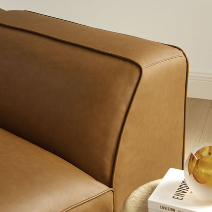 Modway EEI-7124 Auren Upholstered Vegan Leather Modular Left Armchair Modway