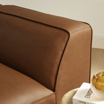 Modway EEI-7124 Auren Upholstered Vegan Leather Modular Left Armchair Modway