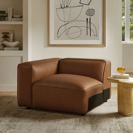 Modway EEI-7124 Auren Upholstered Vegan Leather Modular Left Armchair Modway