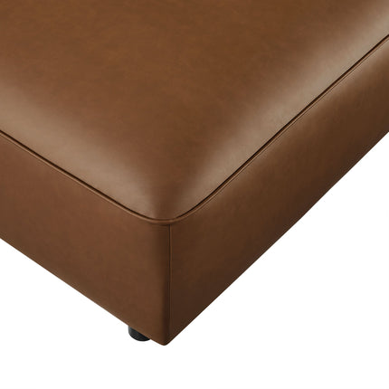 Modway EEI-7125 Auren Upholstered Vegan Leather Ottoman Modway