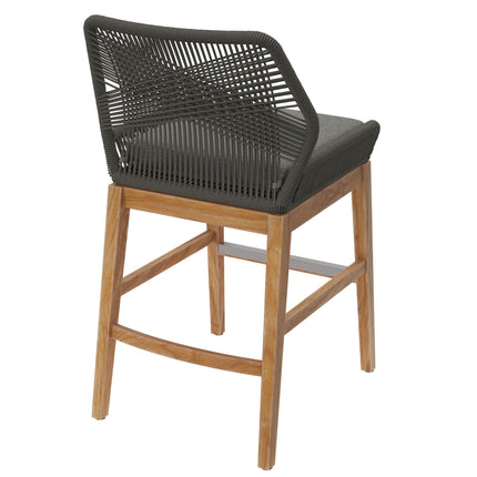 Modway EEI-7126 Wellspring Outdoor Patio Teak and Rope Counter Stool Modway
