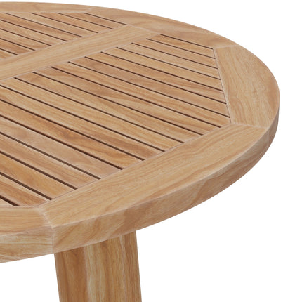 Modway EEI-7127 Wellspring 36" Outdoor Patio Teak Wood Bar Table Modway