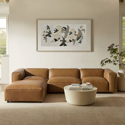 Modway EEI-7128 Auren 4-Piece Vegan Leather Modular Sofa Set Modway