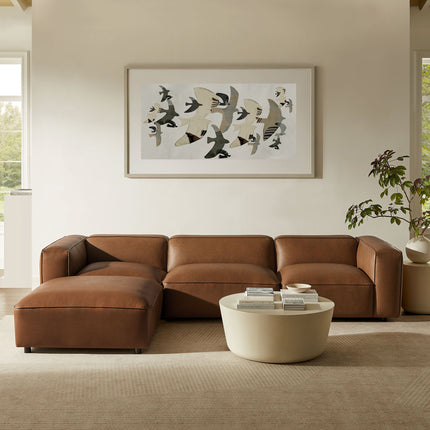 Modway EEI-7128 Auren 4-Piece Vegan Leather Modular Sofa Set Modway