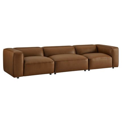 Modway EEI-7132 Auren 3-Piece Upholstered Vegan Leather Modular Sofa Modway