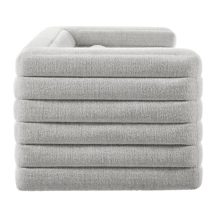 Modway EEI-7136 Relle Channel Tufted Boucle Upholstered Sofa Modway