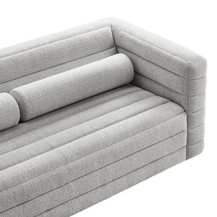 Modway EEI-7136 Relle Channel Tufted Boucle Upholstered Sofa Modway
