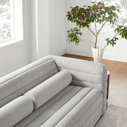 Modway EEI-7136 Relle Channel Tufted Boucle Upholstered Sofa Modway