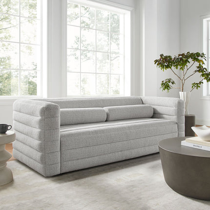 Modway EEI-7136 Relle Channel Tufted Boucle Upholstered Sofa Modway