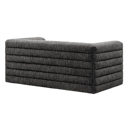 Modway EEI-7137 Relle Channel Tufted Boucle Upholstered Loveseat Modway