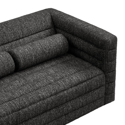 Modway EEI-7137 Relle Channel Tufted Boucle Upholstered Loveseat Modway