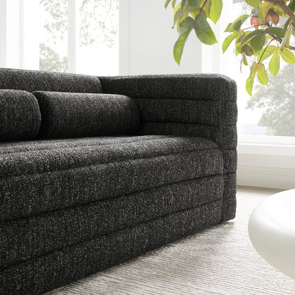 Modway EEI-7137 Relle Channel Tufted Boucle Upholstered Loveseat Modway
