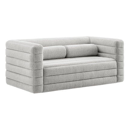 Modway EEI-7137 Relle Channel Tufted Boucle Upholstered Loveseat Modway