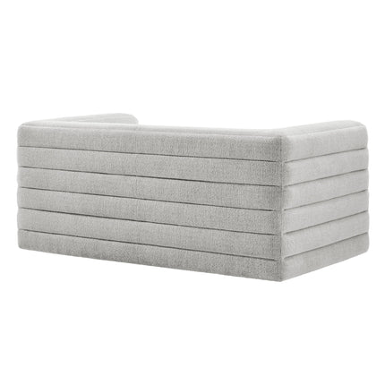 Modway EEI-7137 Relle Channel Tufted Boucle Upholstered Loveseat Modway