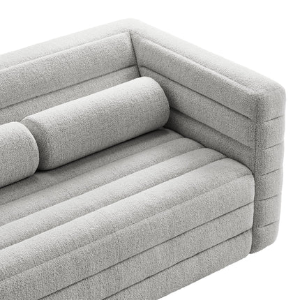 Modway EEI-7137 Relle Channel Tufted Boucle Upholstered Loveseat Modway