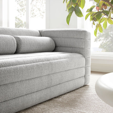 Modway EEI-7137 Relle Channel Tufted Boucle Upholstered Loveseat Modway