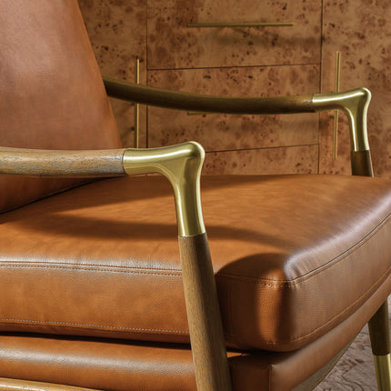 Modway EEI-7138 Langford Vegan Leather Accent Armchair Modway