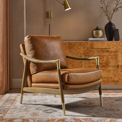 Modway EEI-7138 Langford Vegan Leather Accent Armchair Modway